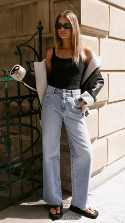 SNDYS THE LABEL Jackets|Outerwear^London Oversized Biker - Black