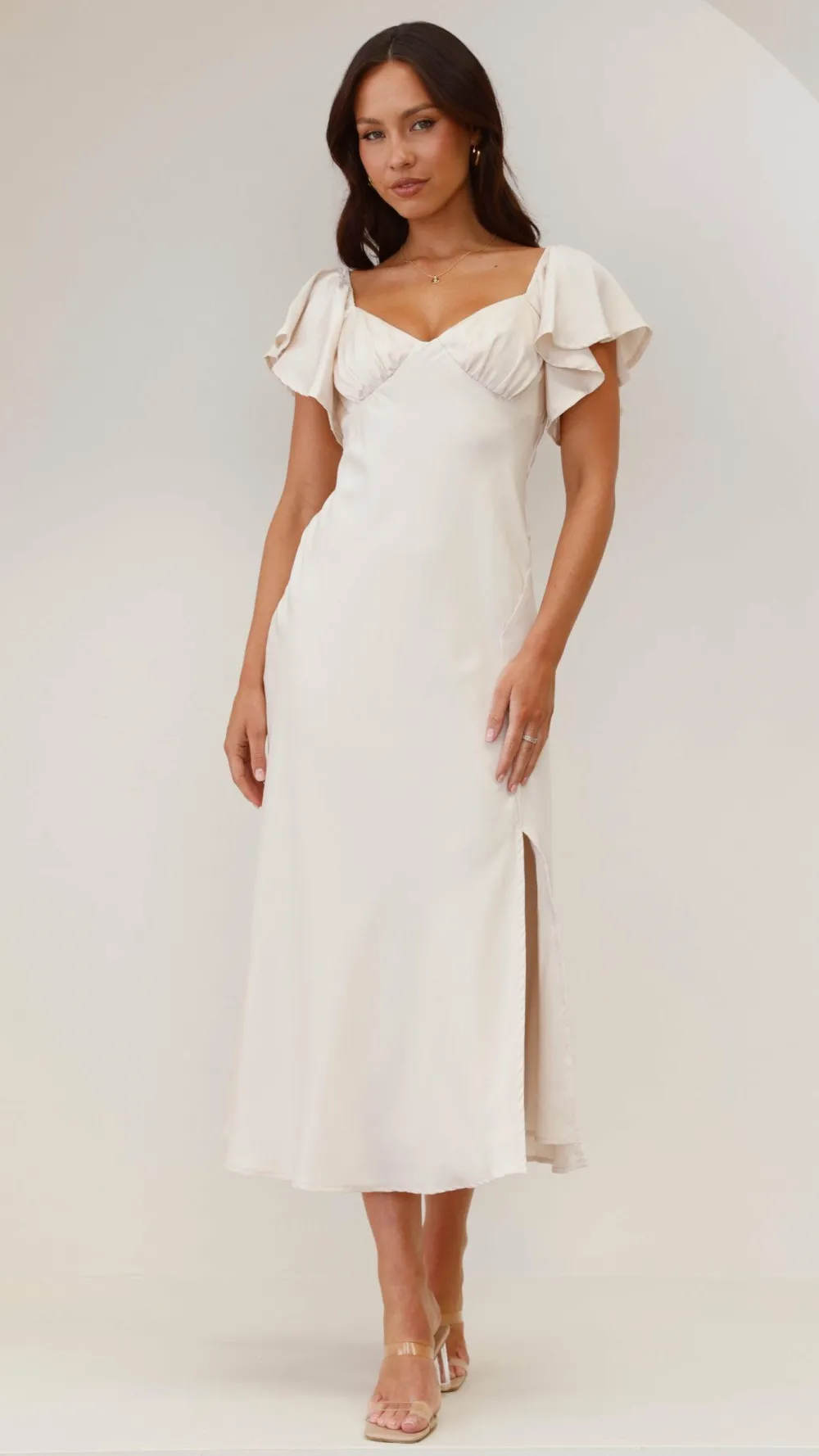 LILYWHYT Hen'S Collection|Dresses^Louisa Midi Dress - Ivory