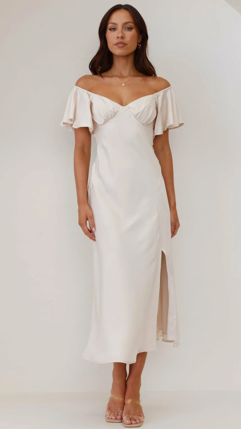 LILYWHYT Hen'S Collection|Dresses^Louisa Midi Dress - Ivory