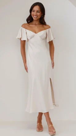 LILYWHYT Hen'S Collection|Dresses^Louisa Midi Dress - Ivory