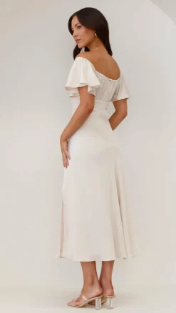 LILYWHYT Hen'S Collection|Dresses^Louisa Midi Dress - Ivory