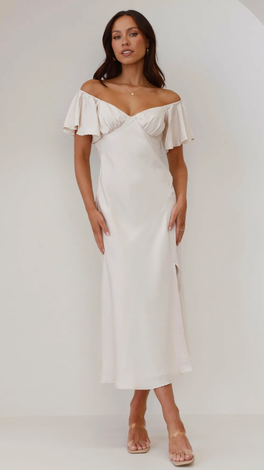 LILYWHYT Hen'S Collection|Dresses^Louisa Midi Dress - Ivory