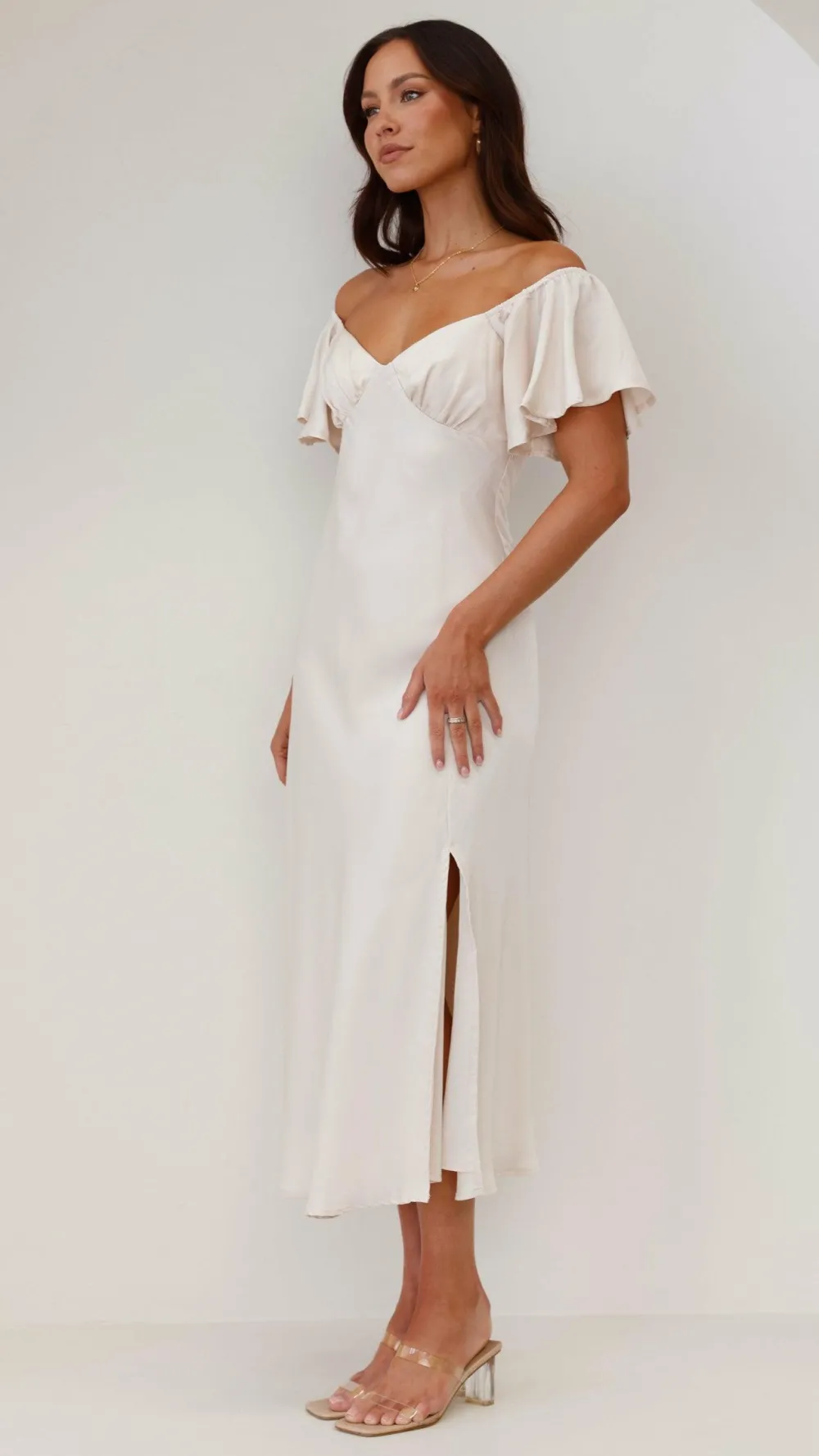 LILYWHYT Hen'S Collection|Dresses^Louisa Midi Dress - Ivory