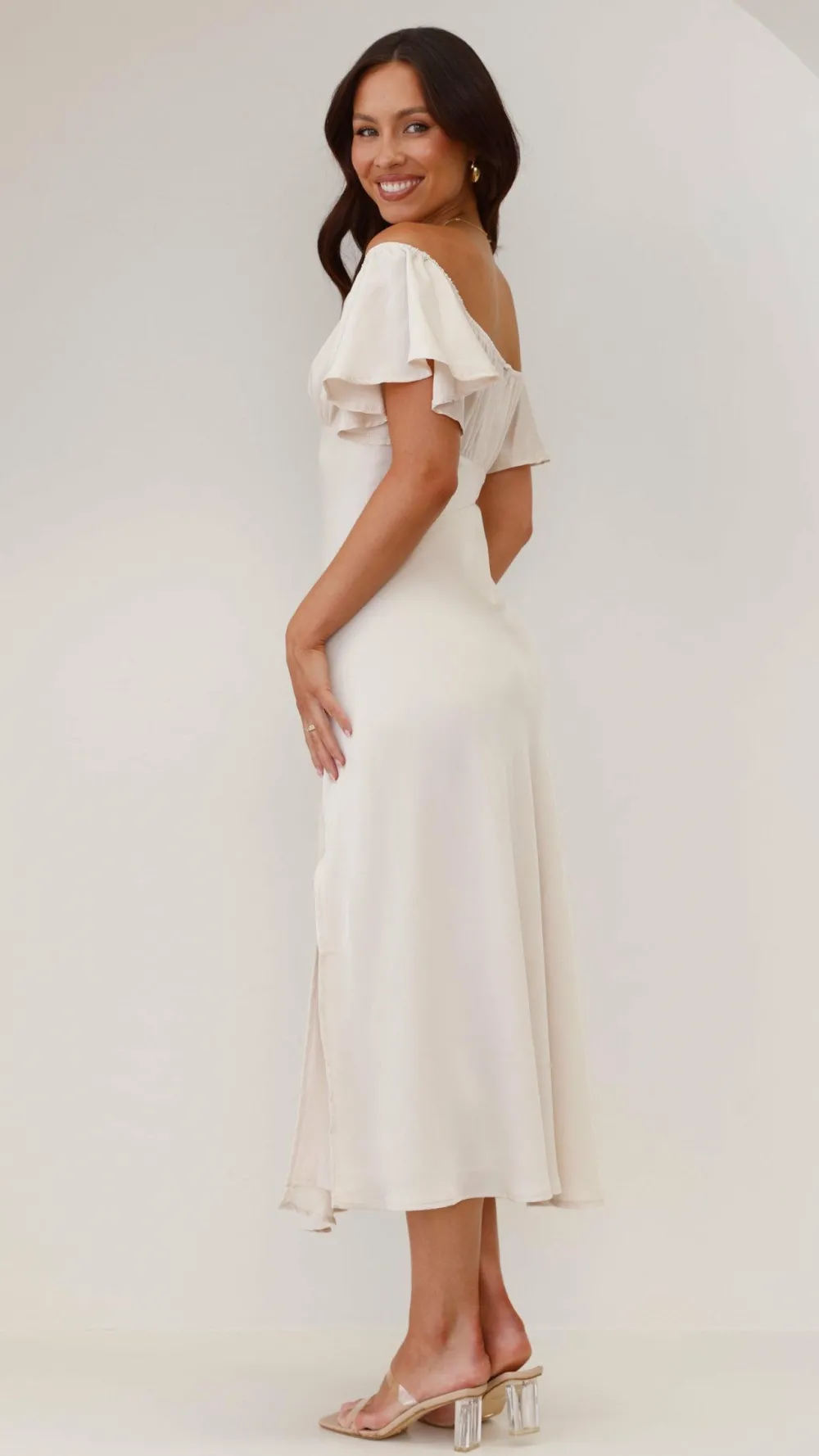 LILYWHYT Hen'S Collection|Dresses^Louisa Midi Dress - Ivory