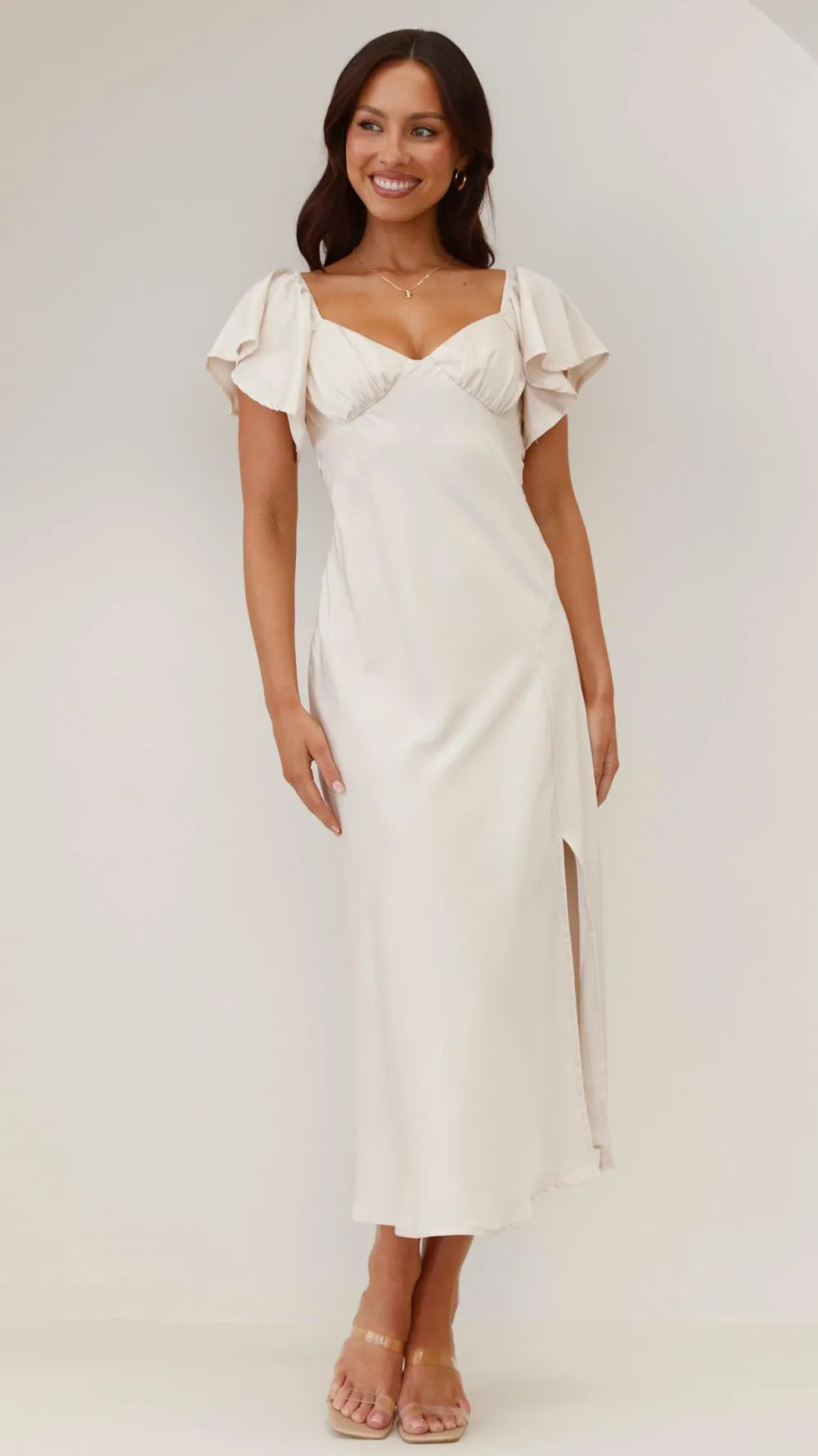 LILYWHYT Hen'S Collection|Dresses^Louisa Midi Dress - Ivory