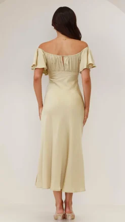 LILYWHYT Dresses|Bridesmaid^Louisa Midi Dress - Olive