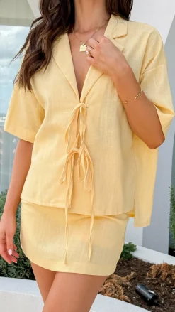 YH AND CO Sets|Bottoms^Louise Mini Skort - Baby Yellow