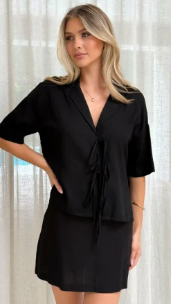 YH AND CO Sets|Tops^Louise Top - Black