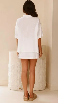YH AND CO Sets|Tops^Louise Top - White