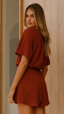 Alive Girl Playsuits^Loula Playsuit - Rust