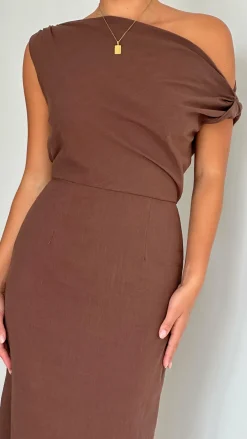 By Frankie Sale Dresses^Luci Maxi Dress - Brown