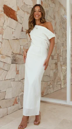 By Frankie Dresses|Maxi^Luci Maxi Dress - White