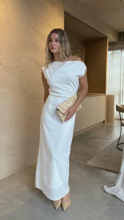 By Frankie Dresses|Maxi^Luci Maxi Dress - White