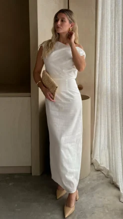 By Frankie Dresses|Maxi^Luci Maxi Dress - White