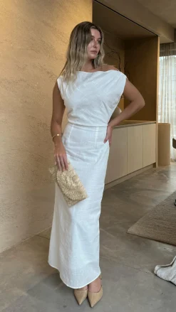 By Frankie Dresses|Maxi^Luci Maxi Dress - White