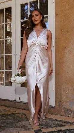 LILYWHYT Sale Evening|Sale Dresses^Lucia Maxi Dress - Champagne