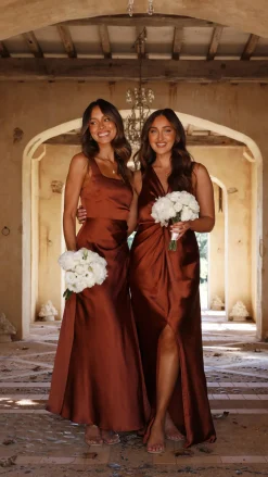 LILYWHYT Sale Evening|Sale Dresses^Lucia Maxi Dress - Rust