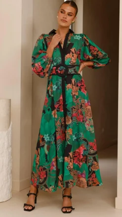 Bubblegum Dresses|Maxi^Lucinda Maxi Dress - Green