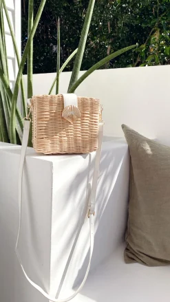 Angel Whisper Bags|Party^Lucinda Straw Shell Bag