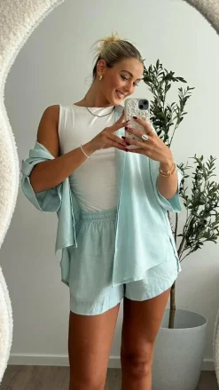 Alive Girl Sets|Tops^Luna Button Up Shirt - Blue