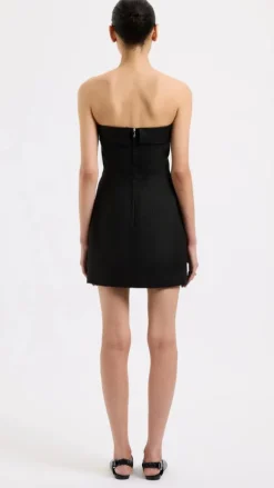 VEGAS Dresses|Mini^Lyra Linen Dress - Black