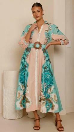 Bubblegum Dresses|Midi^Macy Midi Dress - Willow Print