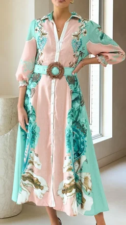 Bubblegum Dresses|Midi^Macy Midi Dress - Willow Print