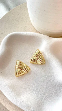 Your Accessory Shop Earrings|The Denim Edit^Madalena Earrings - Gold