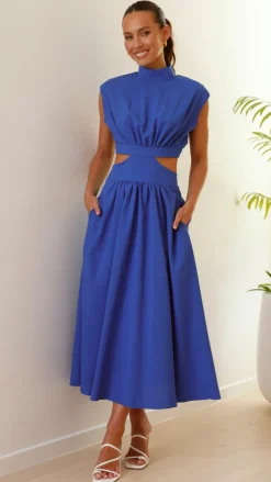 Love Lily the Label Sale Dresses^Maddison Midi Dress - Blue
