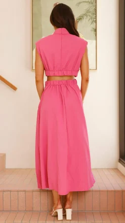 Love Lily the Label Sale Dresses^Maddison Midi Dress - Hot Pink