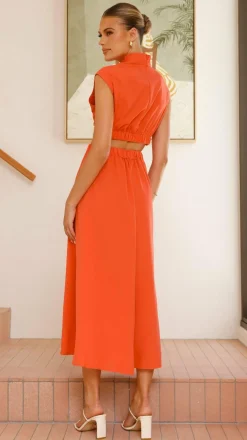 Love Lily the Label Sale Dresses^Maddison Midi Dress - Orange