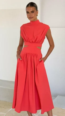 Love Lily the Label Sale Dresses^Maddison Midi Dress - Orange