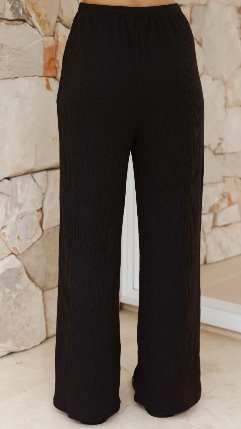By Frankie Sets|Bottoms^Madian Button Up Shirt and Pants Set - Black