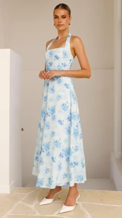 SASHA (BNE) Dresses|Maxi^Mady Maxi Dress - Blue Floral