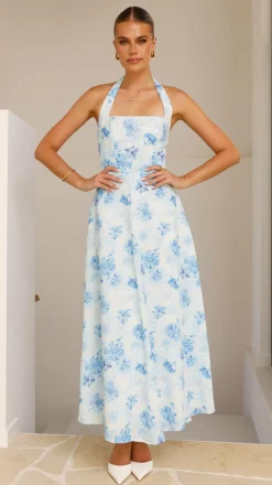 SASHA (BNE) Dresses|Maxi^Mady Maxi Dress - Blue Floral