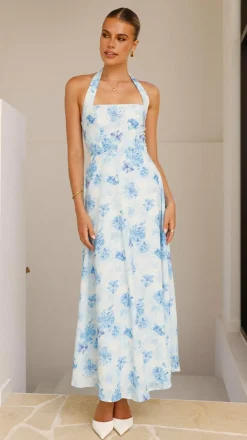 SASHA (BNE) Dresses|Maxi^Mady Maxi Dress - Blue Floral