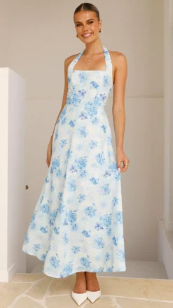 SASHA (BNE) Dresses|Maxi^Mady Maxi Dress - Blue Floral