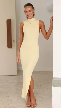 My Girl Knit Dresses|Knitwear^Mae Knit Dress - Yellow