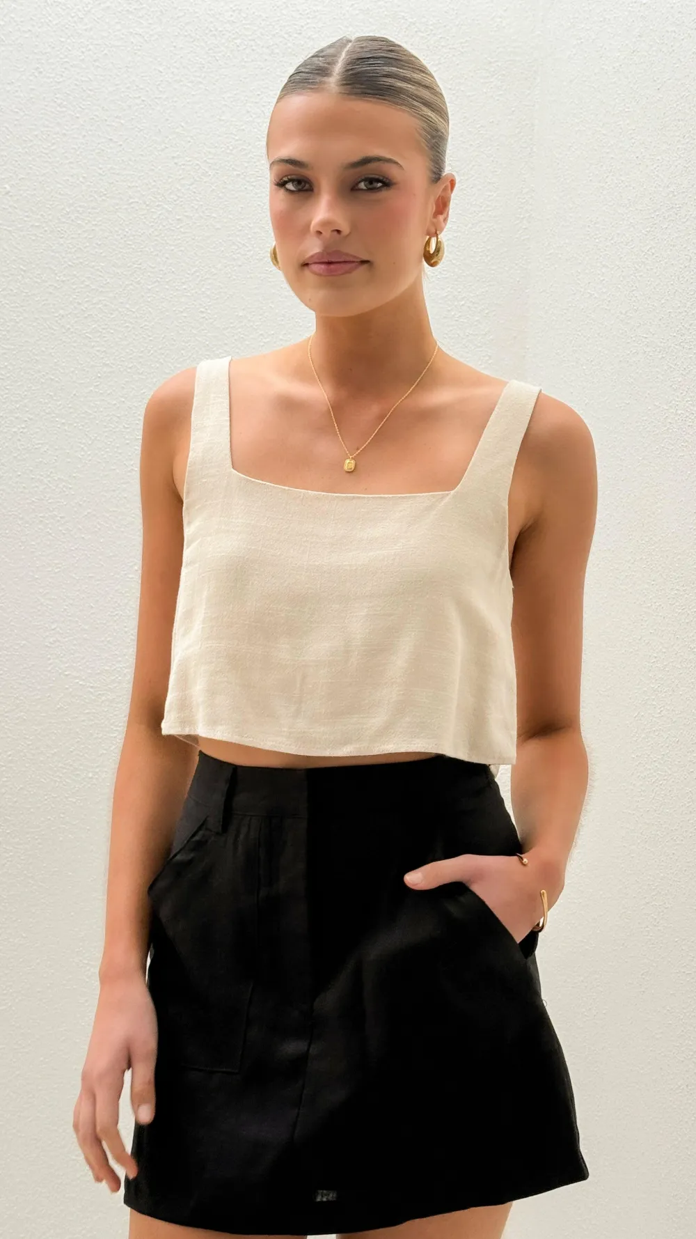Fashion Allied Bottoms^Maggie Mini Skirt - Black