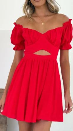 Pink Diamond Sale Dresses^Magnolia Mini Dress - Red