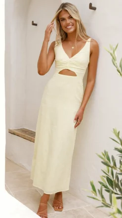 Luvalot Sale Dresses^Mahalia Maxi Dress - Soft Yellow