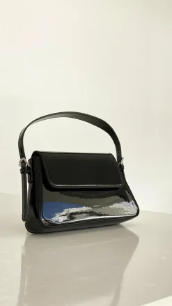 Adorne Bags|Event Ready Dresses^Maisie High Shine Handbag - Black