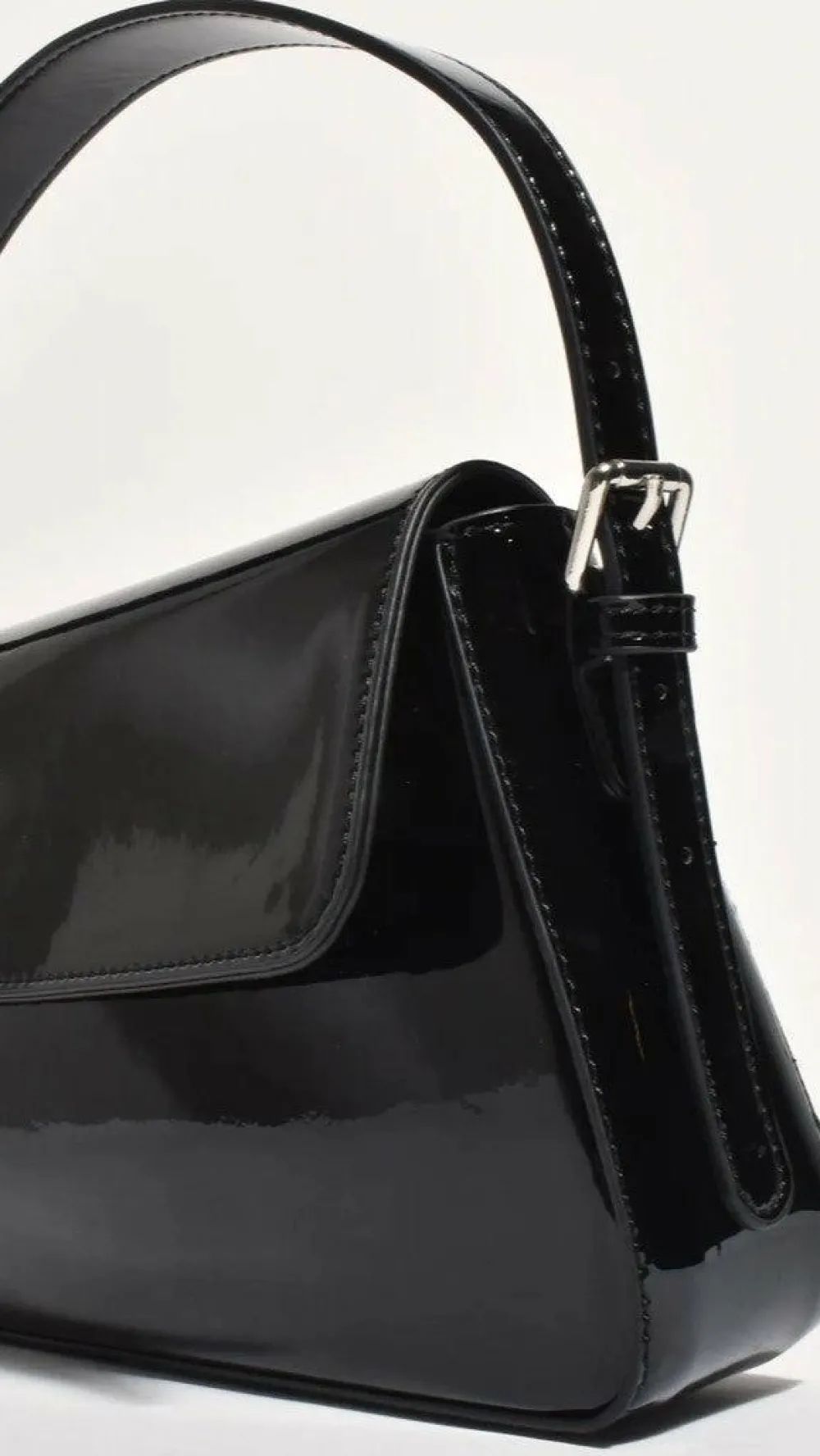 Adorne Bags|Event Ready Dresses^Maisie High Shine Handbag - Black
