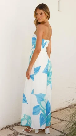 Style State Jumpsuits^Maisy Strapless Jumpsuit - Blue Teal