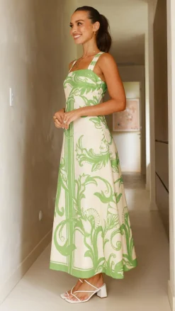Mia Milani Dresses|Maxi^Mandy Maxi Dress - Sage / Cream