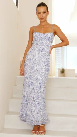 SASHA (BNE) Sale Dresses^Margie Midi Dress - Blue Flower