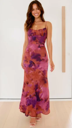 SASHA (BNE) Dresses|Midi^Margie Midi Dress - Dark Rose