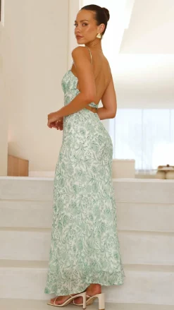 SASHA (BNE) Sale Dresses^Margie Midi Dress - Green Flower