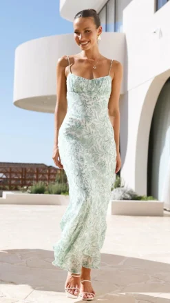 SASHA (BNE) Sale Dresses^Margie Midi Dress - Green Flower