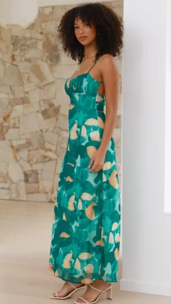 SASHA (BNE) Dresses|Midi^Margie Midi Dress - Green Print